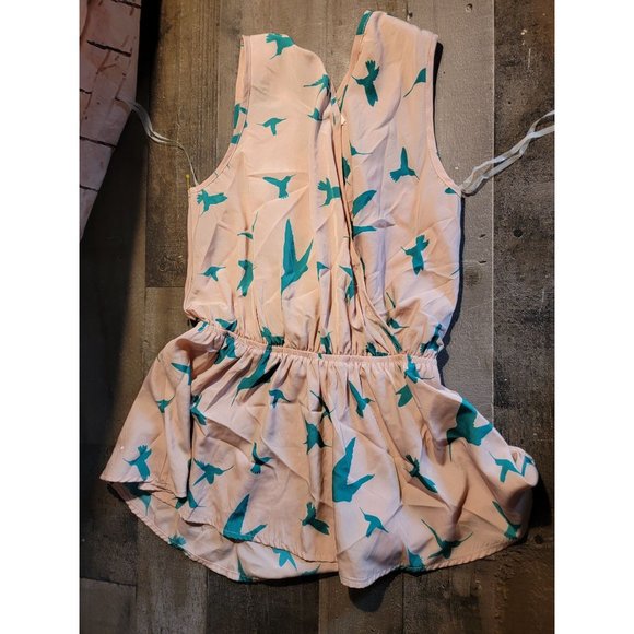 Peaches N Cream women's top pink birds tee blouse - Picture 4 of 4